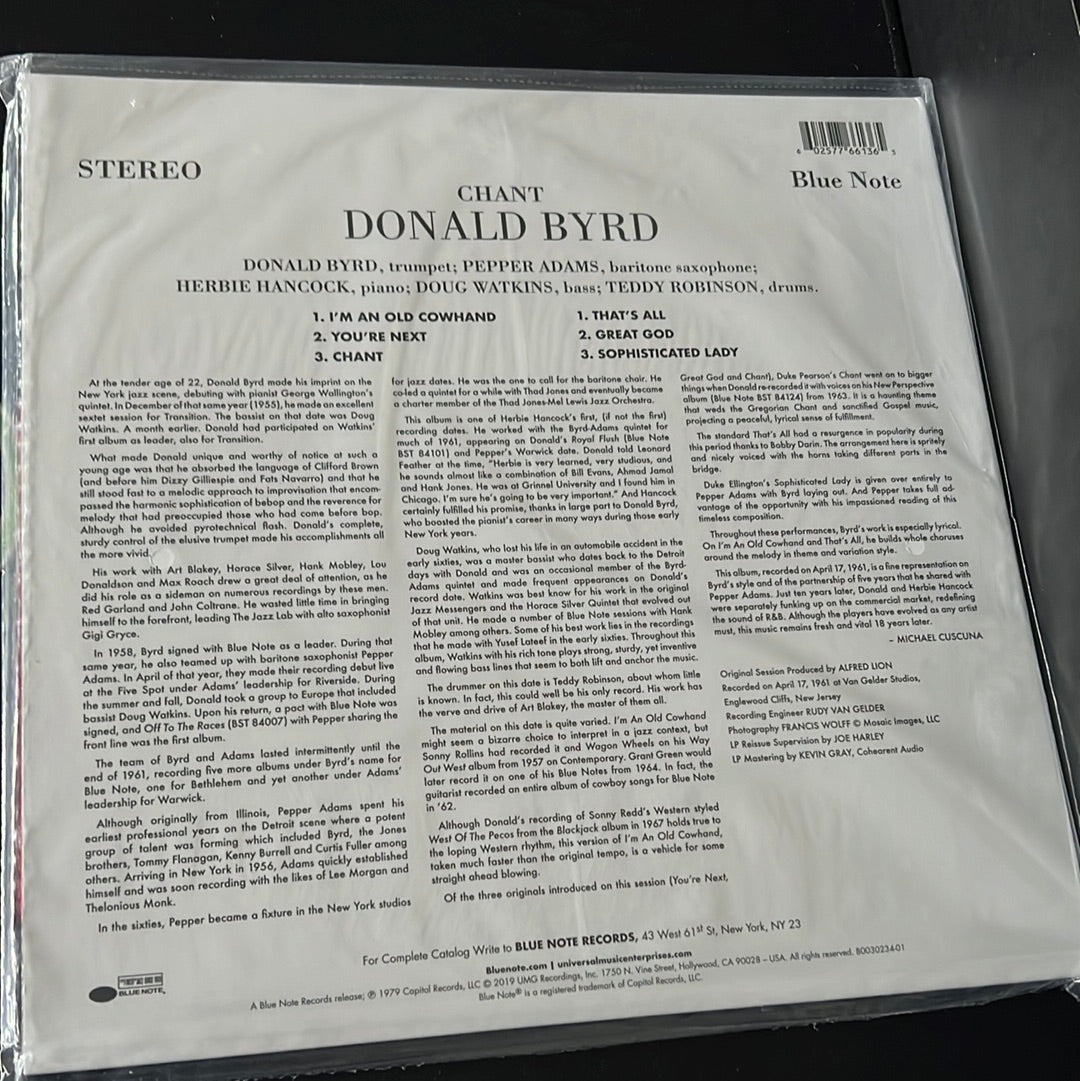 DONALD BYRD - chant