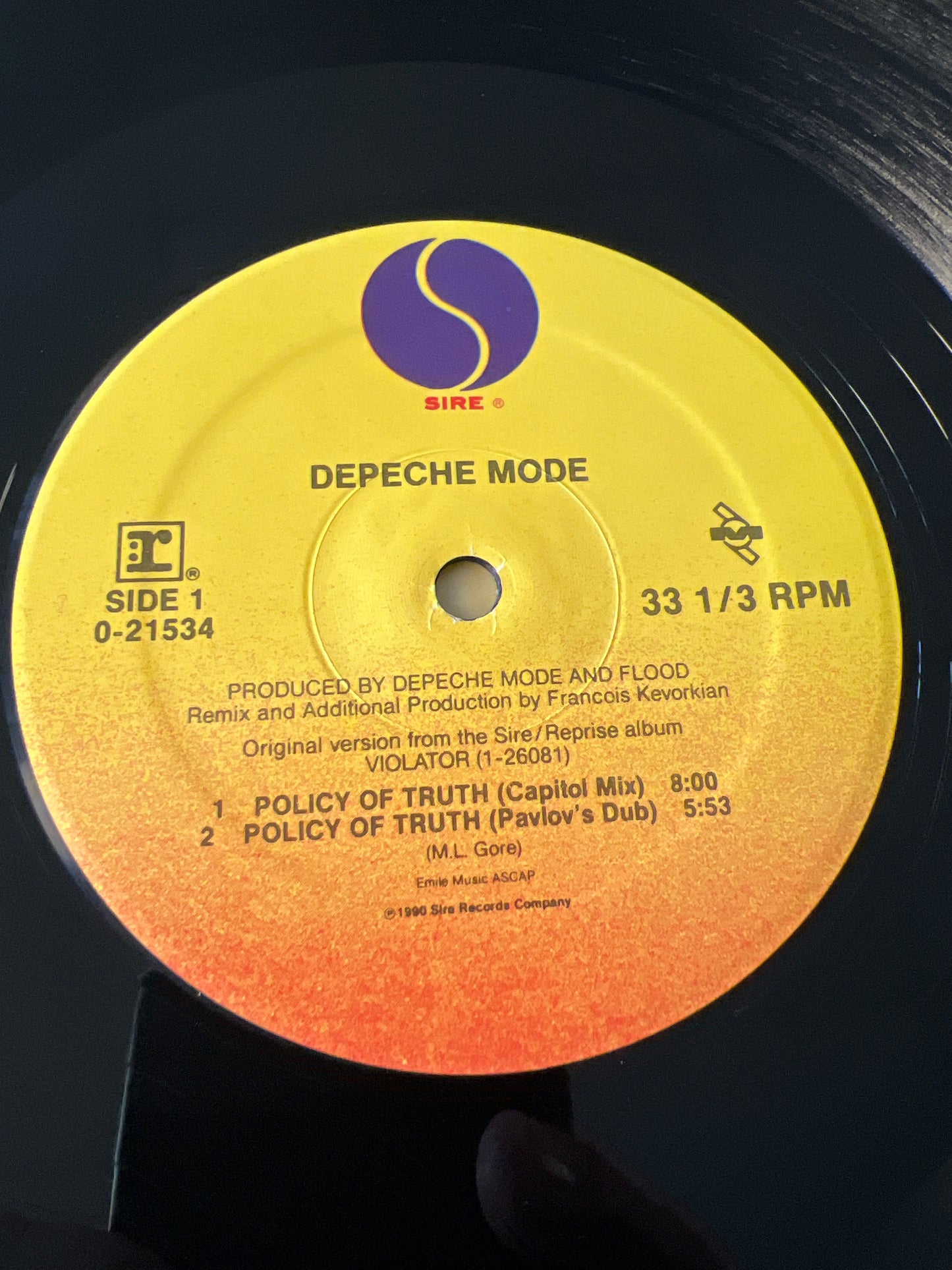 DEPECHE MODE - policy of truth