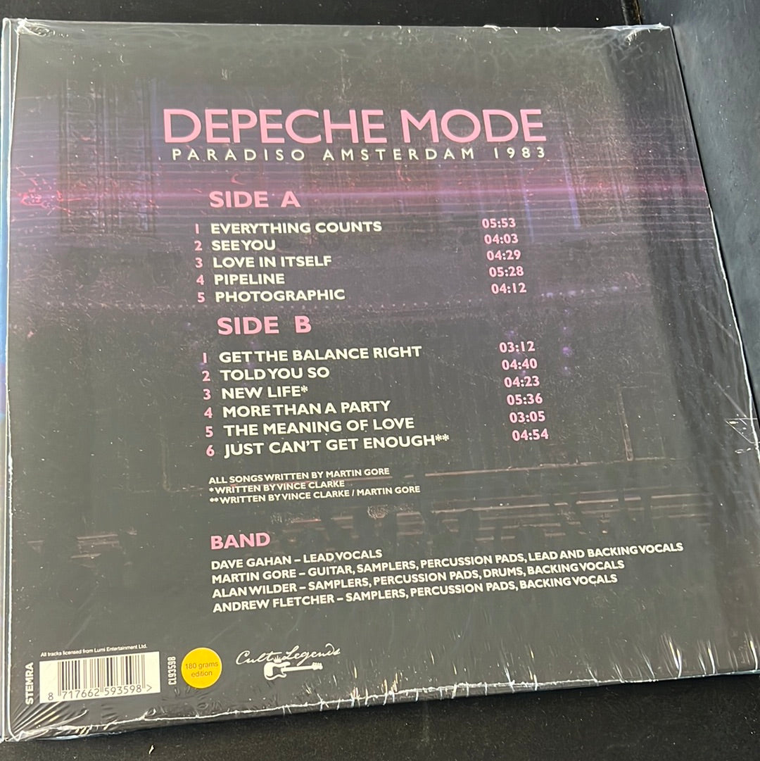 DEPECHE MODE  - paradiso Amsterdam 1983