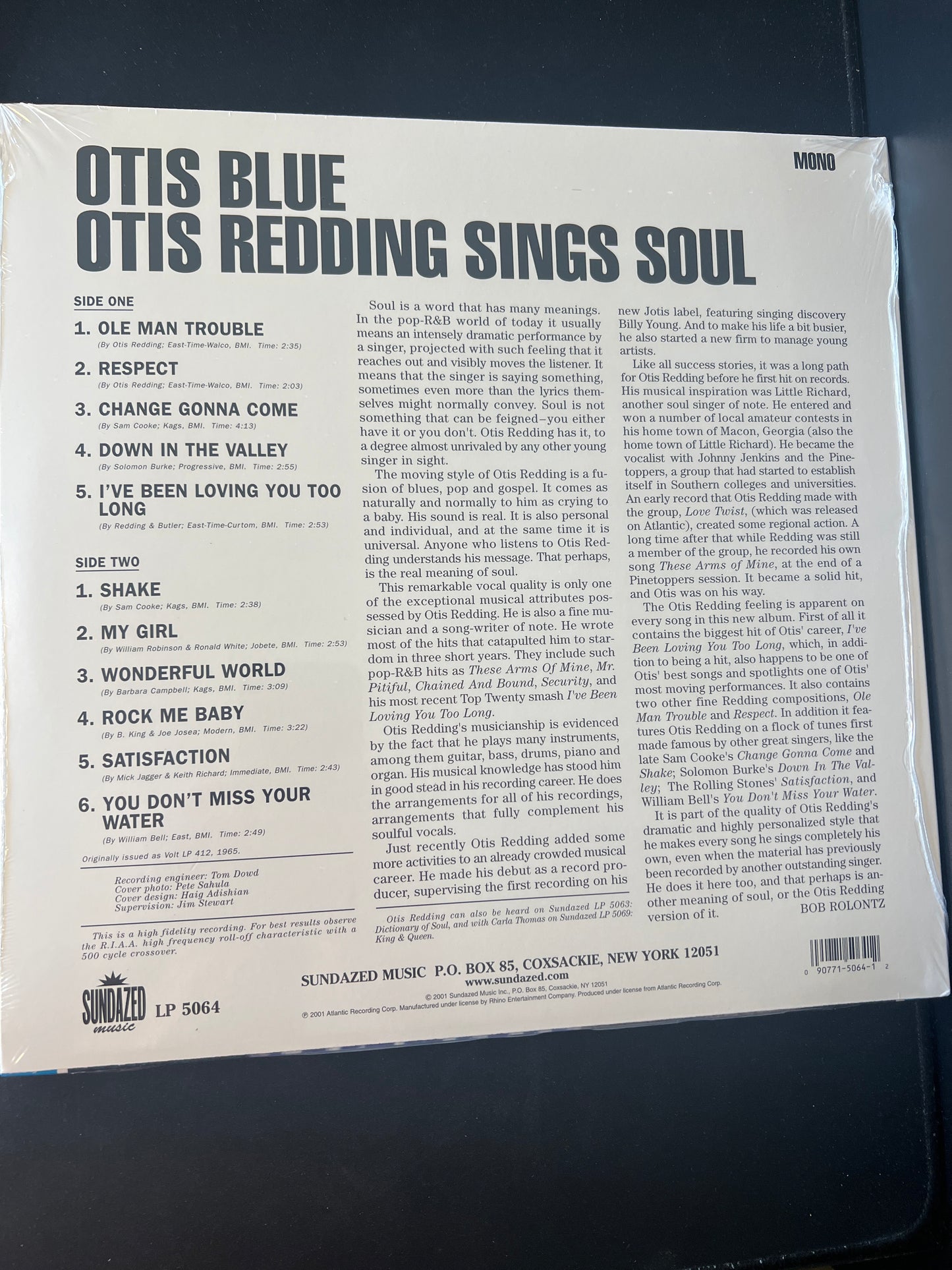 OTIS REDDING - Otis Blue - Otis Redding sings soul