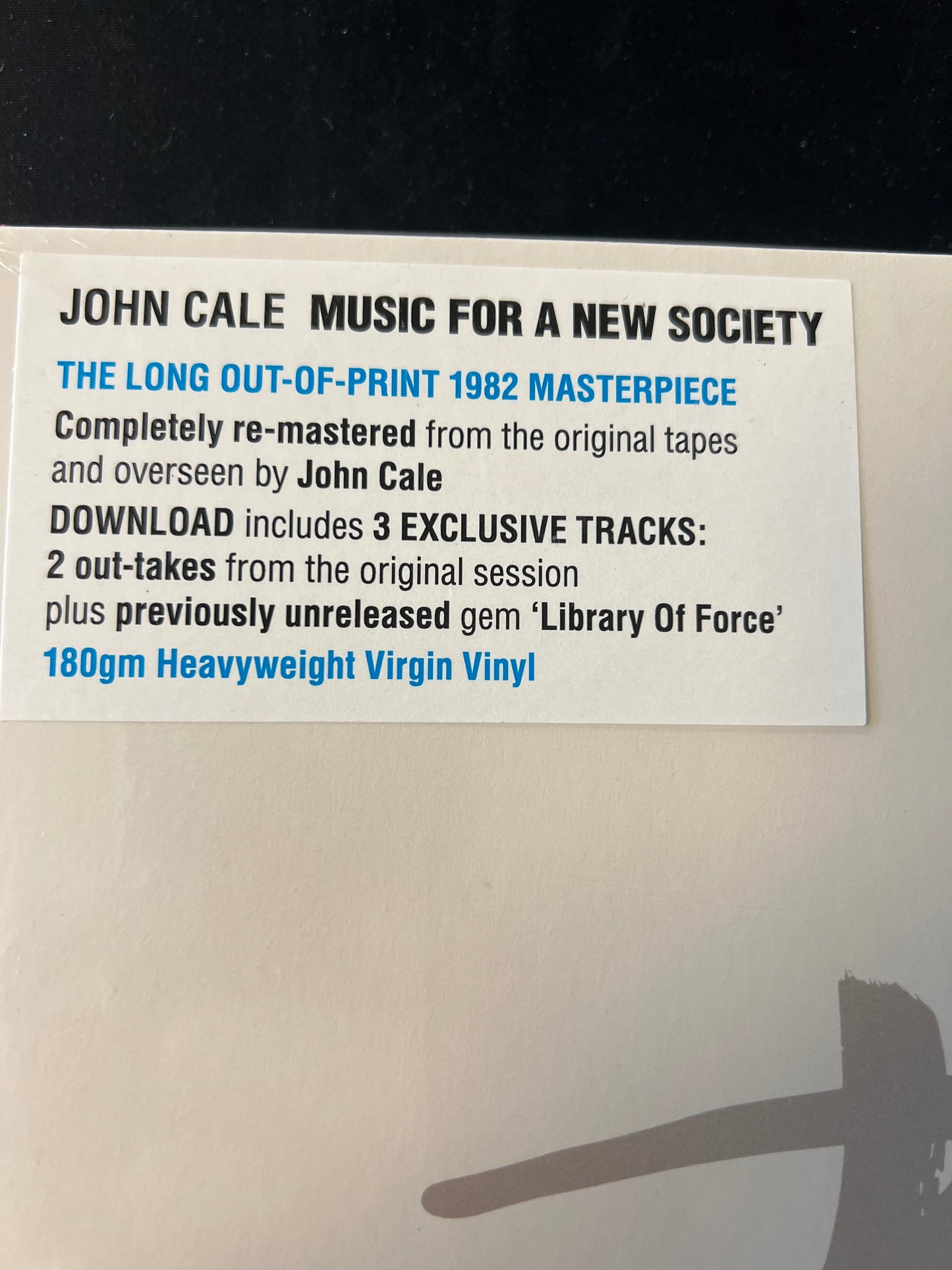 JOHN CALE - music for a new society