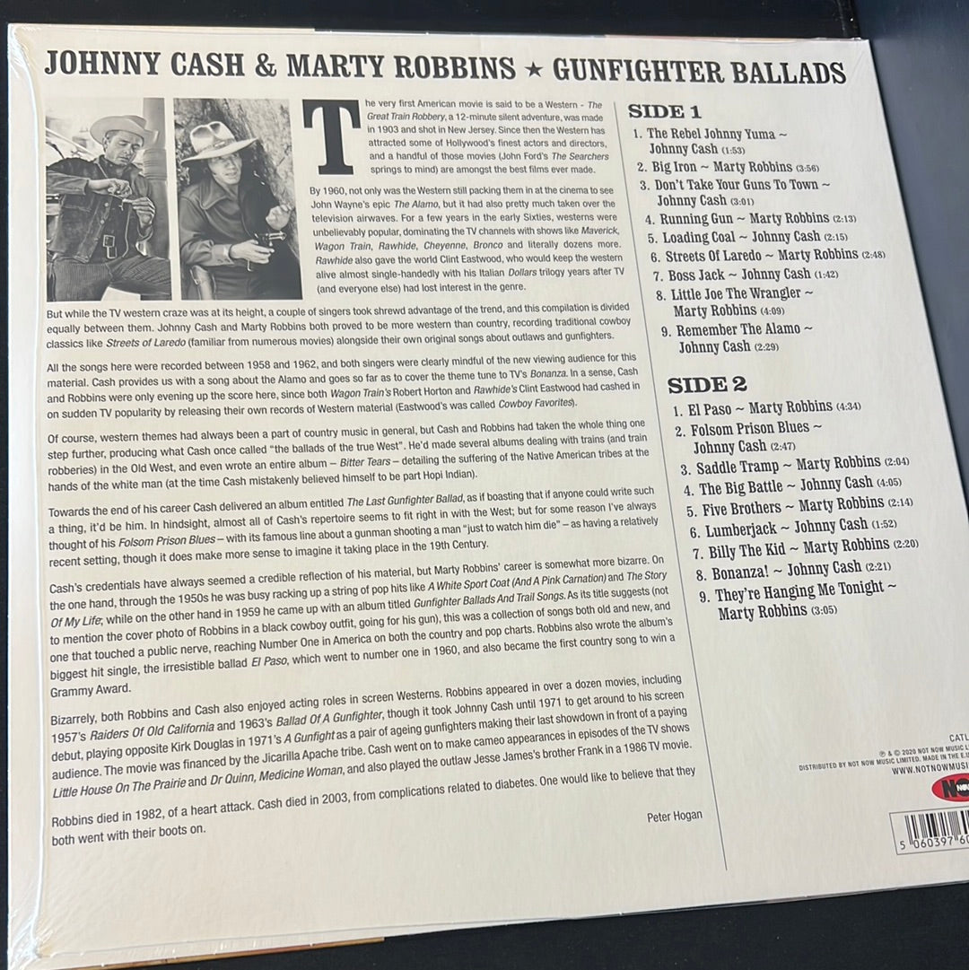 JOHNNY CASH & MARTY ROBBINS - gun fighter ballads