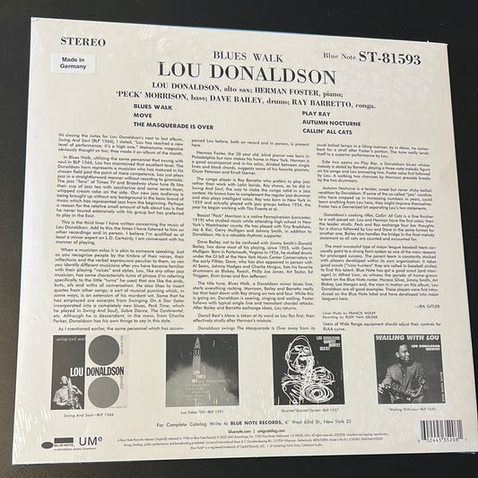 LOU DONALDSON - blues walk