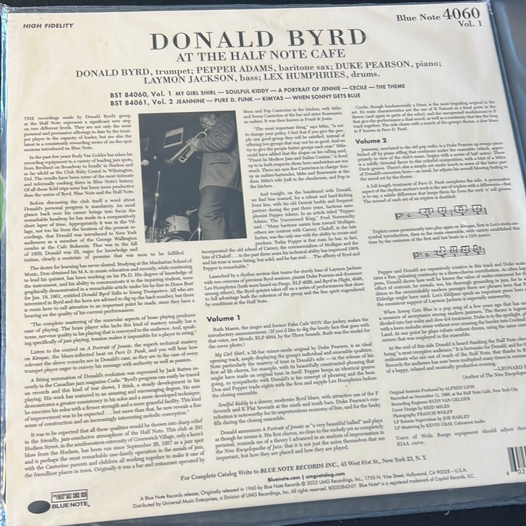 DONALD BYRD - at the half note cafe – Northwest Grooves