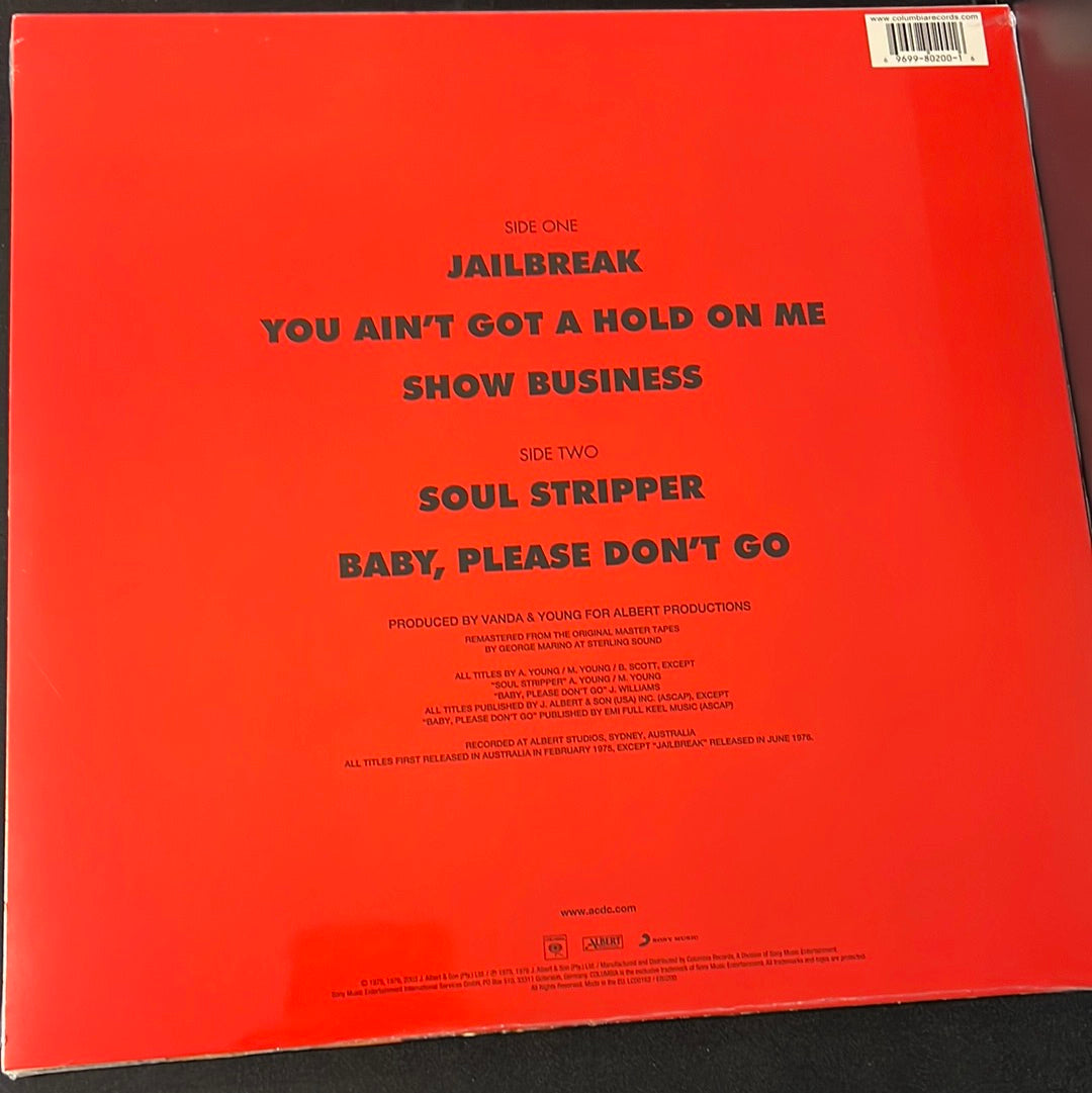 AC/DC - '74 Jailbreak LP Vinyl Record by Columbia