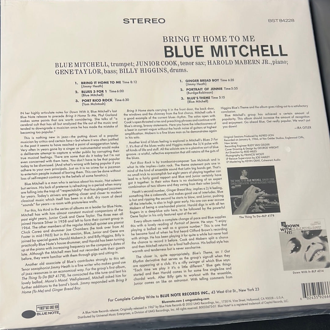 BLUE MITCHELL - bring it home to me – Northwest Grooves